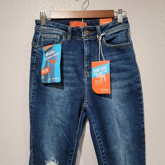 Wax Jean Jeans Wax Jeans Butt I Love You High Rise Pushup Jeans
